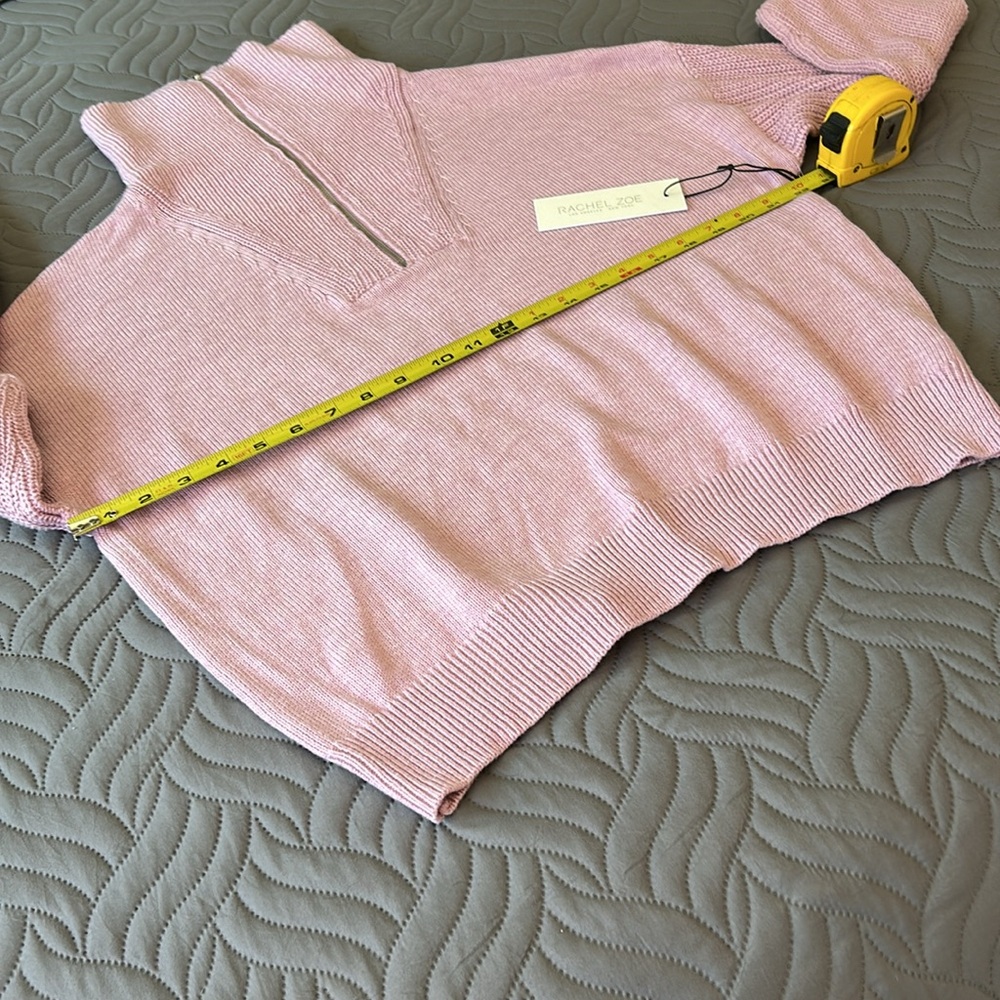 NWT - 💕 Rachel Zoe Oversized Pink Cowl Neck Sweater - Picture 5 of 8